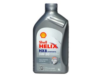 Синтетическое моторное масло SHELL Helix HX8 Synthetic 5W-30, 1 л