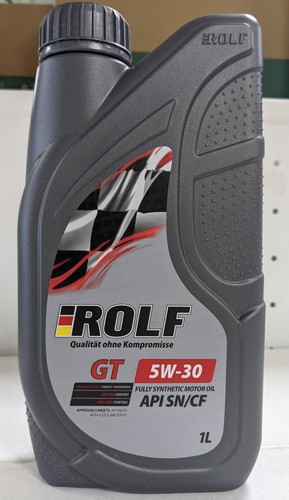 Rolf gt 5w 30 sn cf. Масло Rolf gt. Масло 5w30 Rolf gt (1л) SN/CF моторное синтетическое. Rolf 0w30.